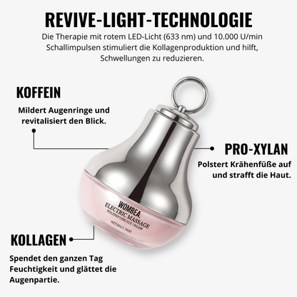 Creme mit rotem Licht für die Augenpartie